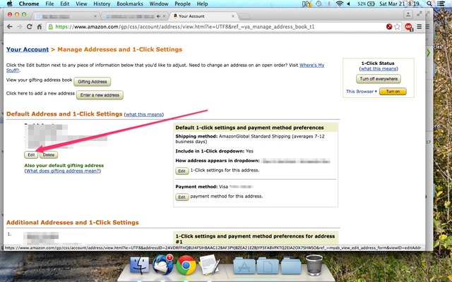 how to add new delivery address to amazon