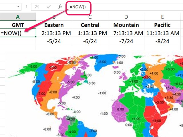 How to Convert GMT Time in Microsoft Excel | Techwalla