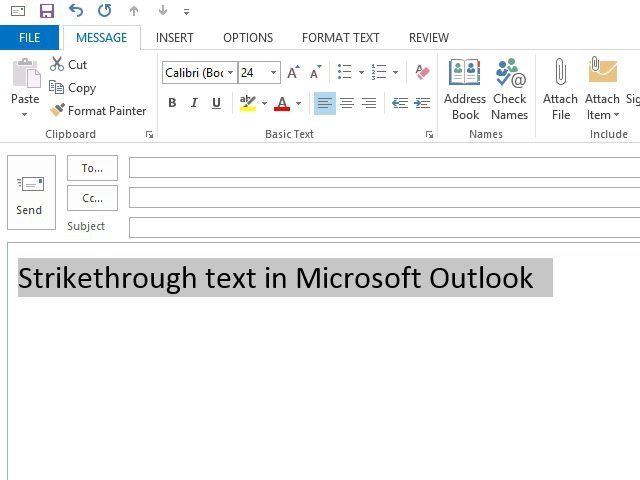 How To Strike Through Text In Microsoft Outlook Techwalla