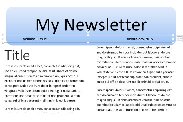 how-to-make-a-newsletter-template-in-word-techwalla