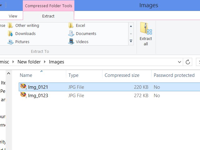 Место занимаемое файлами. Compressed folder Tools.