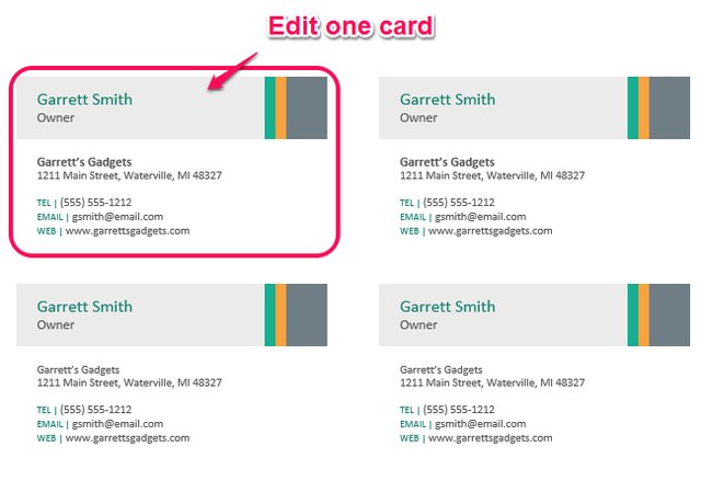 How to Make Business Cards in Microsoft Word Techwalla