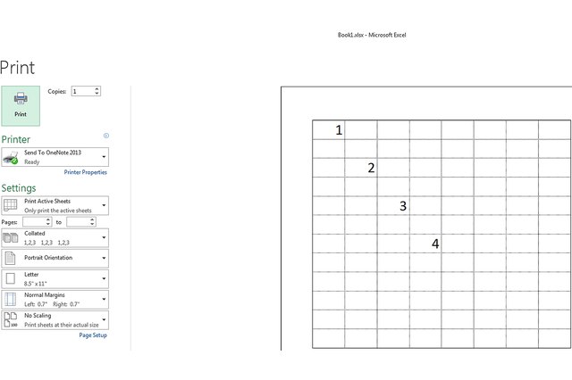 excel 2013 print preview is blank