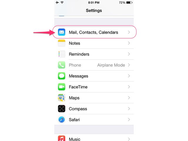 setting up outlook on iphone