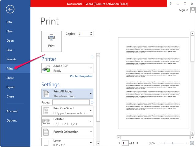 How to Print Two Pages on One Paper in Microsoft Word | Techwalla.com