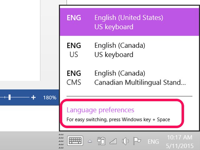 how to put microsoft word in french