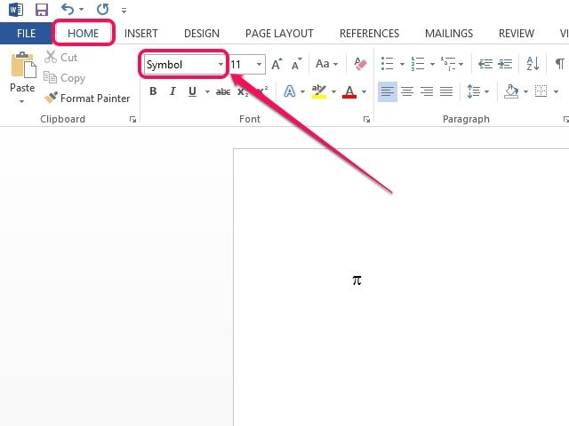 How To Insert Pi Symbol In Powerpoint